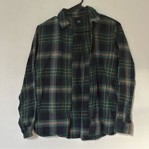 WOMENS DARK GREEN FLANNEL